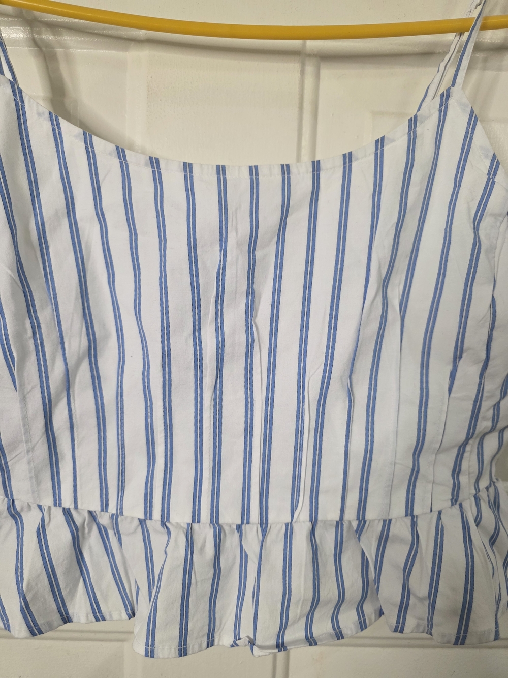 American Eagle Blue & White Striped Sleeveless Top Size Large - Picture 3 of 6